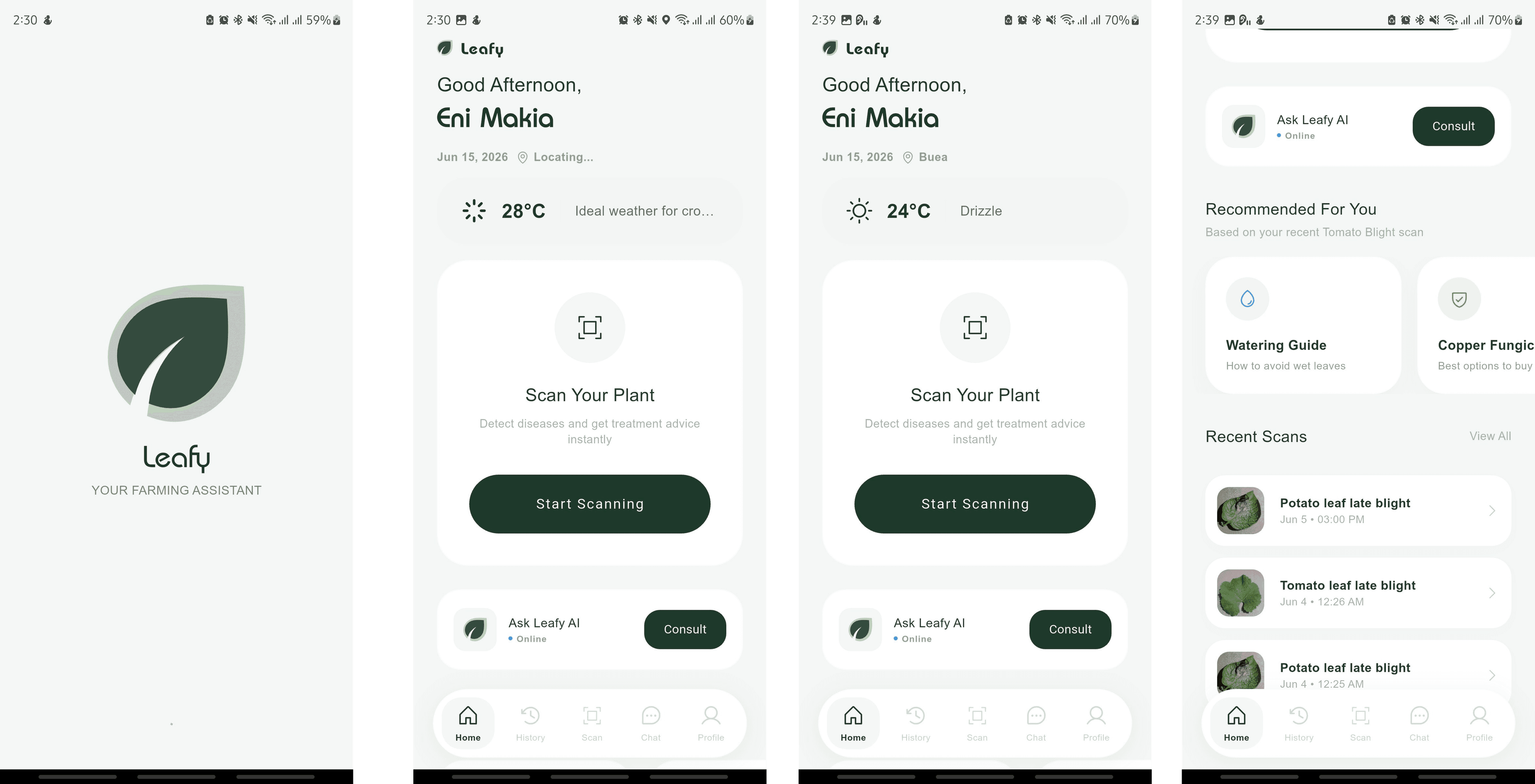 Leafy Mobile App