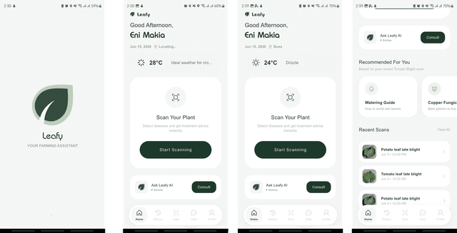 Leafy Mobile App